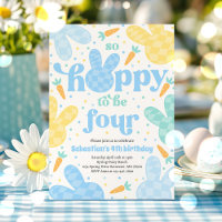 Bunny 4º aniversário Primavera Bunny Birthday