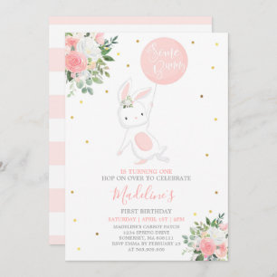 Convite Bunny Aniversário Convidando Um Aniversário Coelhi