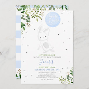Convite Bunny Aniversário Convidando Um Aniversário Coelhi