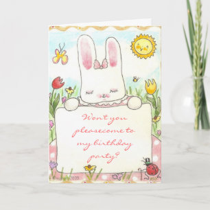 Convite Bunny Birthday