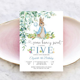 Convite Bunny Birthday Party Invitation