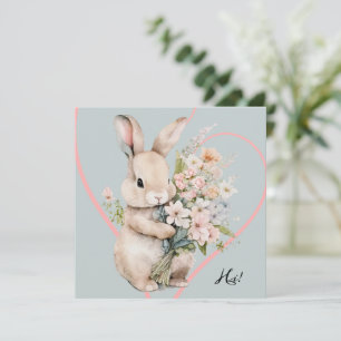 Convite Bunny & Bouquet 