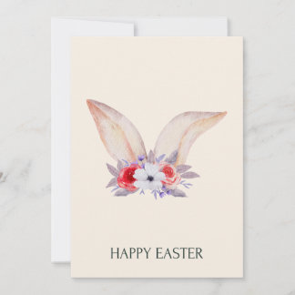 Convite Bunny Ears Easter Party Invitation