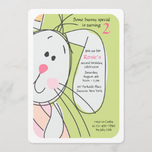 Convite Bunny Hide-and-Seek