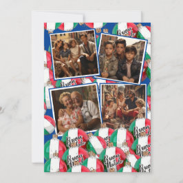 Convite Buon Natale Saudação Real Azul