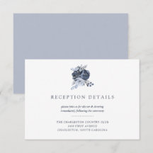 Buquê Azul | Recepção de Casamento Floral em Aquar
