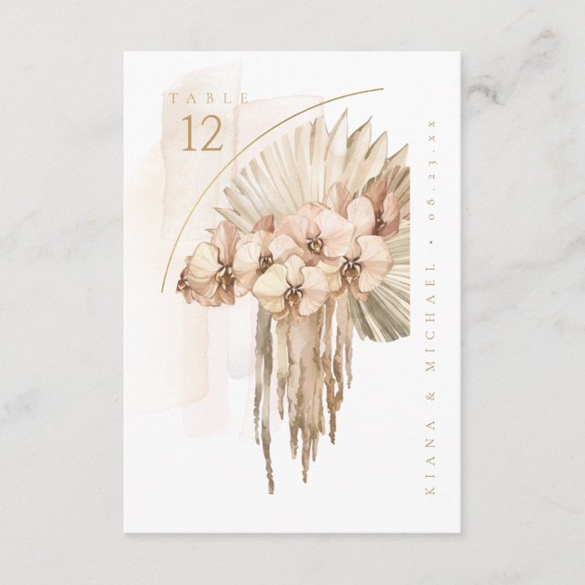 Convite Buquê Boho Oasis Número ID959 (Frente)