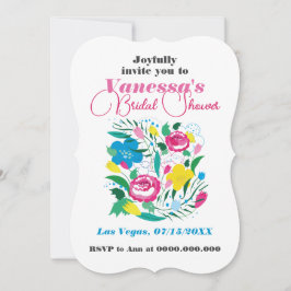 Convite Buquê brilhante.