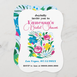 Convite Buquê brilhante.