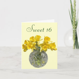 Convite Buquê Daffodil Amarelo Doce 16