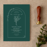 Buquê de Arte de Linha Casamento Esmeralda