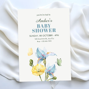 Convite Buquê de flores minimalista