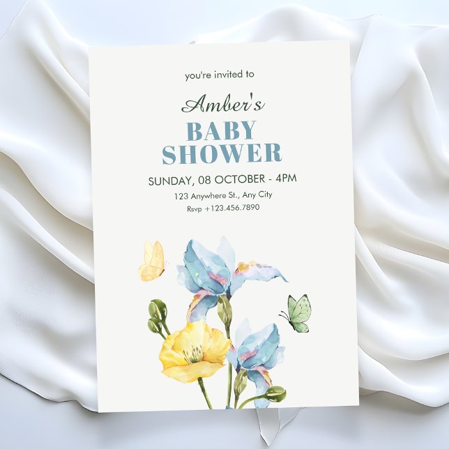 Convite Buquê de flores minimalista  (Criador carregado)