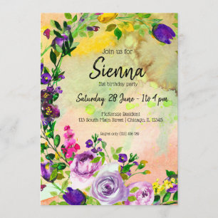 Convite Buquê de flores para todas as ocasiões