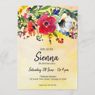 Convite Buquê de flores para todas as ocasiões