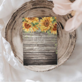 Convite Buquê de Girassóis Rústicos Aquarela Casamento