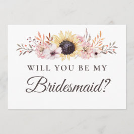 Convite Buquê De Girassol Você Será Minha Porta-Pontas