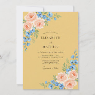 Convite Buquê de Mel Azure Eucalipto Casamento