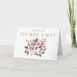 Convite Buquê de Rosa Vinho Você Será Minha Dama de Honra?