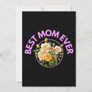 Convite Buquê de Rosas Melhor Mãe do Mundo Presentes Dia d