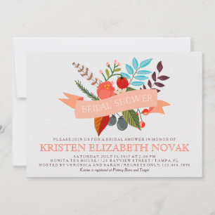 Convite Buquê Floral e Chá de panela de Banner