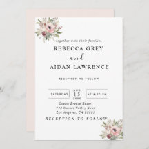 buquê floral em aquarela rústica