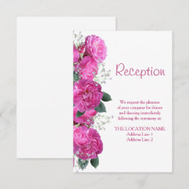 Convite Buquê Floral Romântico Recepção de Casamento