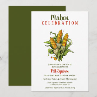 Convite Buquê Mabon Fall Equinox Harvest