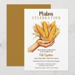 Convite Buquê Mabon Fall Equinox Harvest