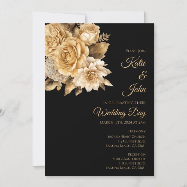 Convite Buquê Neutro da Flor (Frente)