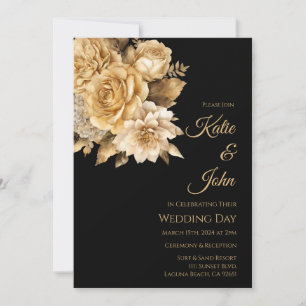 Convite Buquê Neutro de Flor - Casamento