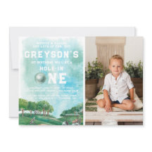 Buraco Em Um Garoto De Golfe Primeiro Aniversário