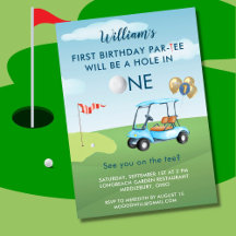 Buraco Em Um primeiro aniversario De Golfe De Carr