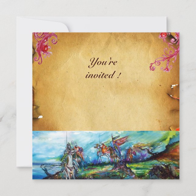 Convite BURACOS NO BURACO HIDROGRÁFICO Knights (Frente)