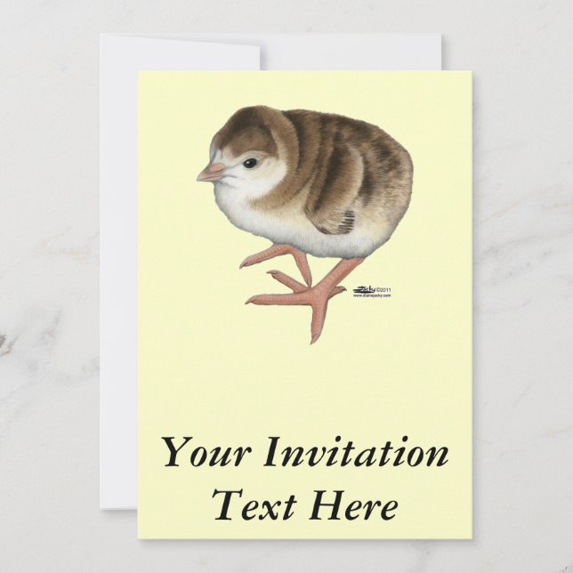 Convite Burbon Red Turkey Poult (Frente)