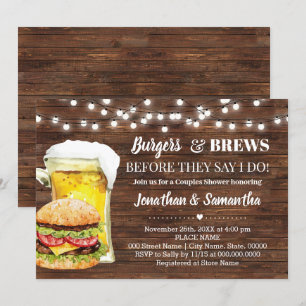 Convite Burger Russo e Breve Antes Que Eu Faça Casais Ch