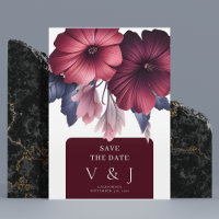 Burgundy Blush Floral Cor-de-Rosa Gordo Salve A Da