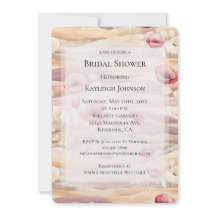 Burgundy Cream Blush Chá de panela Floral