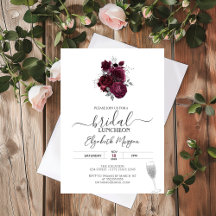 Burgundy Rosas Bridal Luncheon