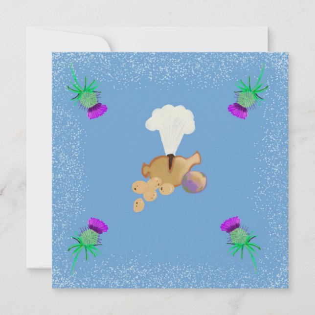 Convite Burns Night sky edit (Frente)