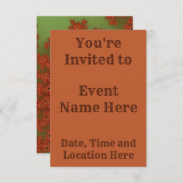 Convite Burst Fractal do outono