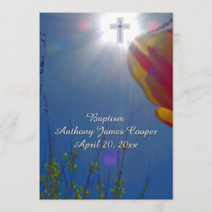 Convite Busca pelo Sky BABY BOY BAPTISM CHRISTENING