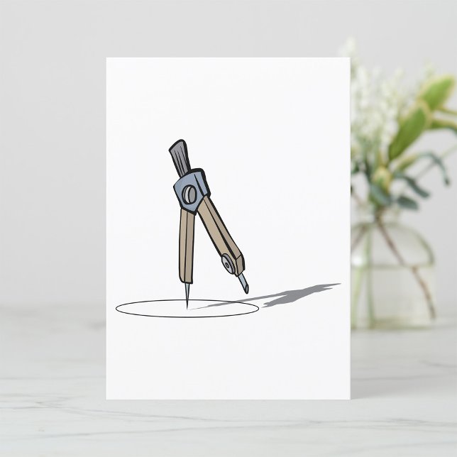 Convite Bússola de Desenho Ferramenta de Geometria (Criador carregado)