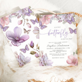 Convite Butterfly Baby Shower 