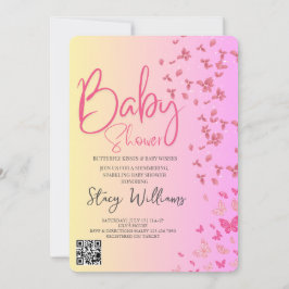 Convite Butterfly Baby Shower