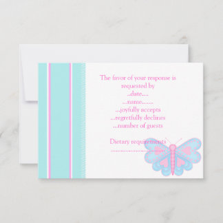 CONVITE BUTTERFLY DESEJA RSVP
