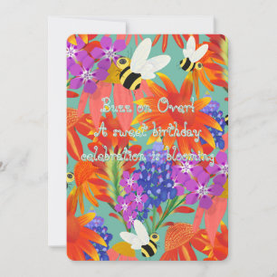 Convite BuzzAmongBlooms_Editable Crianças