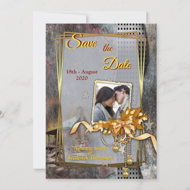 Convite Cabina de Pedra da Família Russa (Frente)