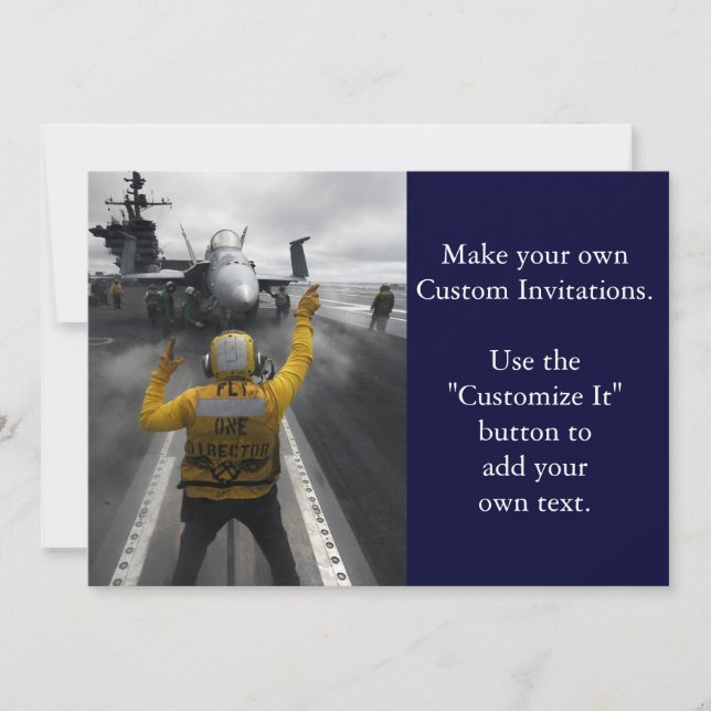 Convite Cabina de Voo da Transportadora de Aeronaves (Frente)