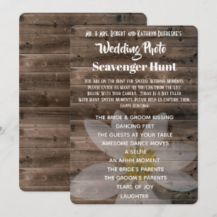Convite Caça ao Tesouro de Fotos de Casamento